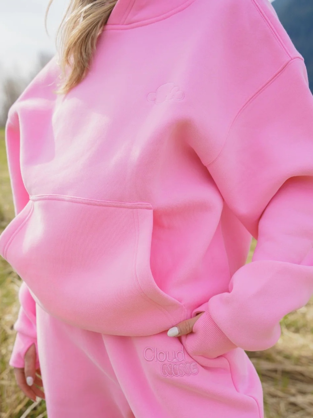 CloudNine Women's Pink Crewneck Sweater